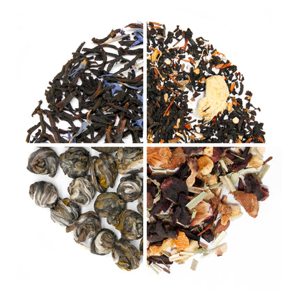 Founder's Foundation Collection - loose leaf tea sampler - loose 4 up