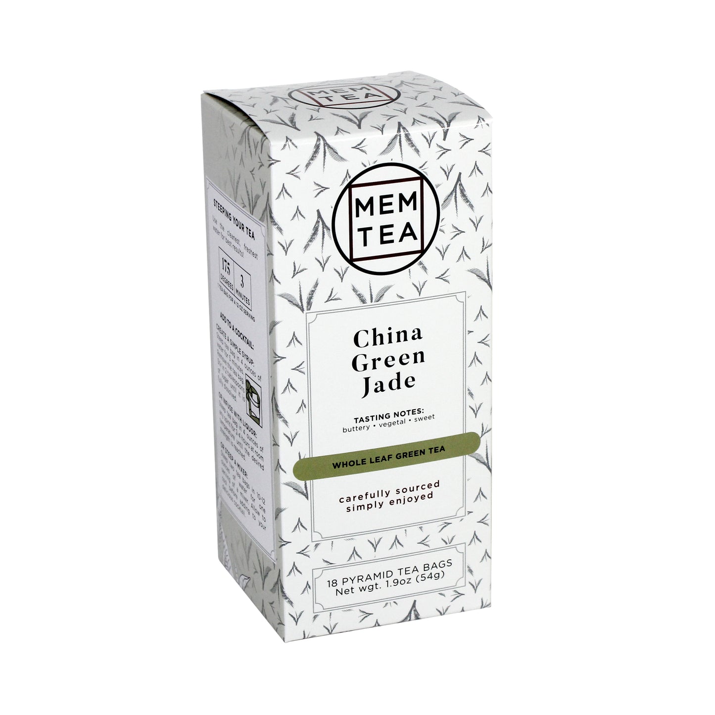 China Green Jade - Pyramid Teabag Box 18ct - front