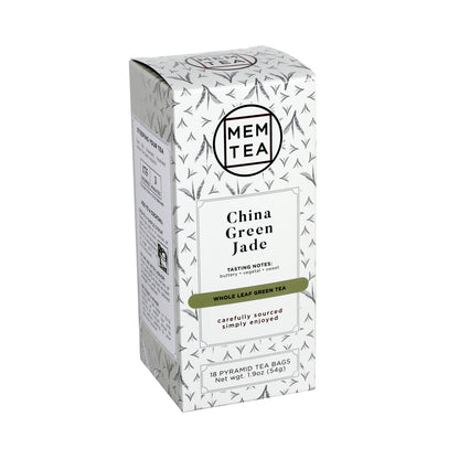 China Green Jade - Pyramid Teabag Box 18ct - front