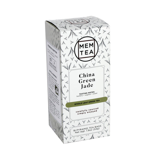 China Green Jade - Pyramid Teabag Box 18ct - front