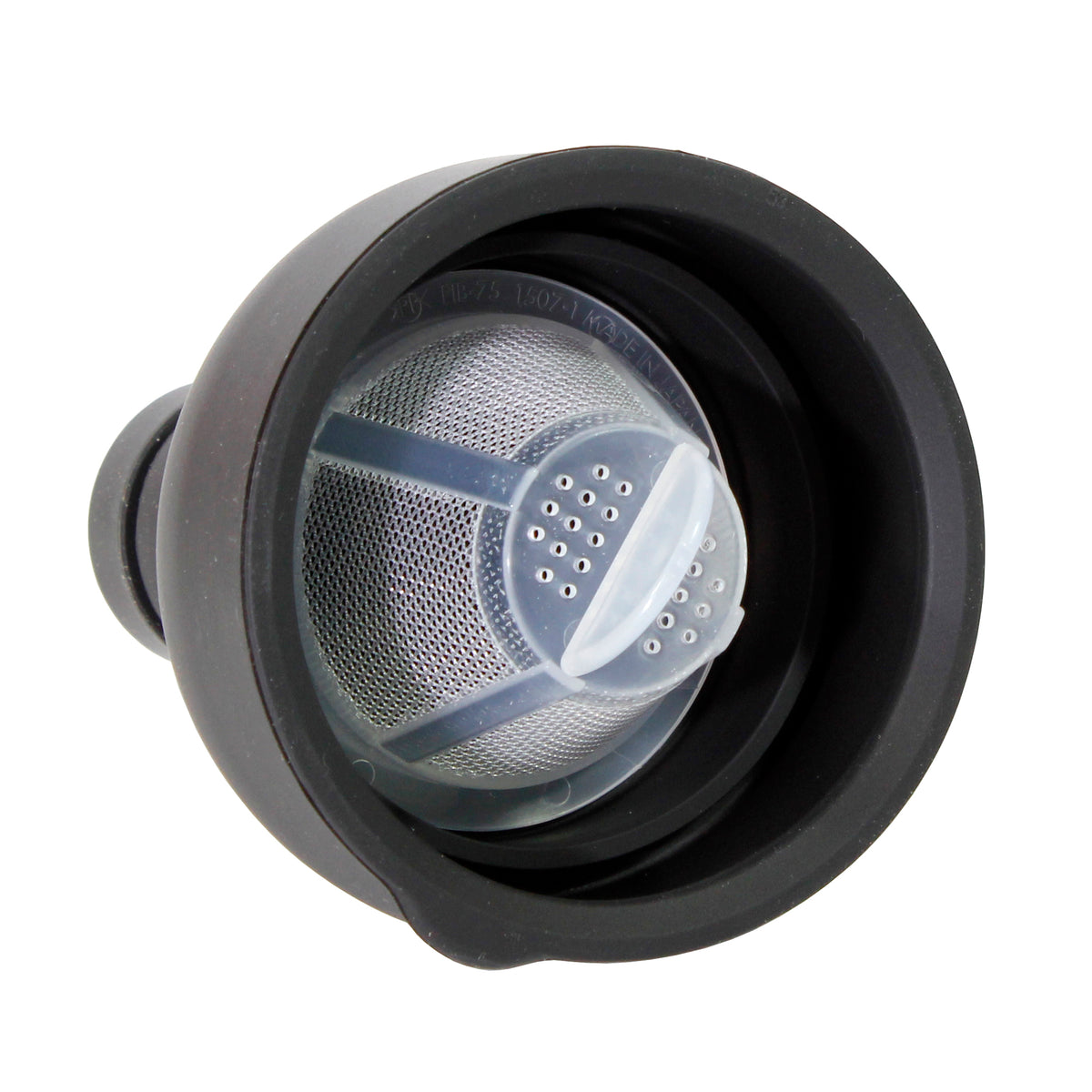 Cold brew lid with built in strainer. 