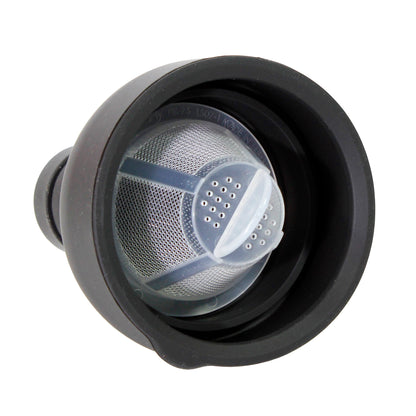 Cold brew lid with built in strainer. 