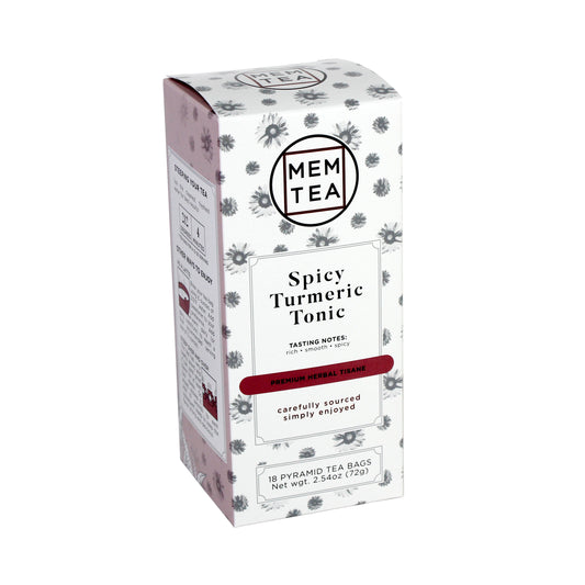 Spicy Turmeric Tonic - Pyramid Teabag Box 18ct - front